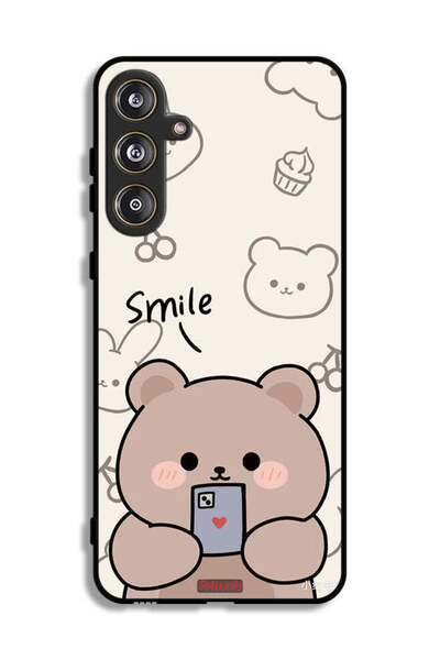 Tolwak غطاء حماية لهاتف سامسونج جالاكسي F55 5G برسومات الدب المبتسم