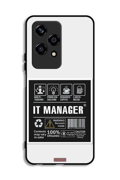 Tolwak غطاء حماية لهاتف Honor 200 Lite 5G مع ملصق مدير تكنولوجيا المعلومات