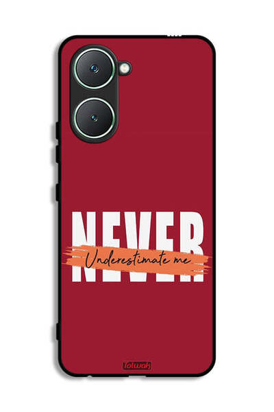 Tolwak Vivo Y03 4G Protective Case Cover Never Underestimate Me