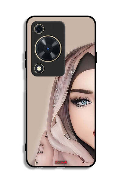 Tolwak غطاء حماية لهاتف هواوي إنجوي 70 بتصميم فتاة نصف وجه