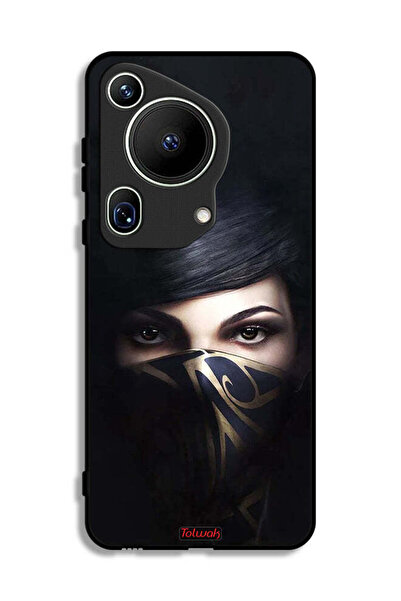 Tolwak غطاء حماية فائق لهاتف هواوي بيورا 70 بتصميم فتاة محجبة