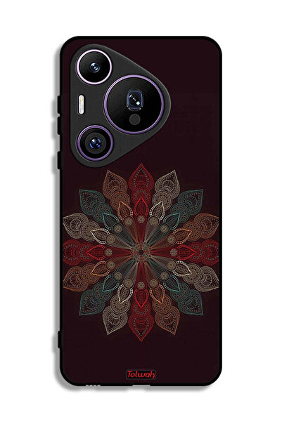 Tolwak غطاء حماية هواوي بيورا 70 برو بتصميم زهرة ماندالا