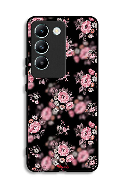 Tolwak غطاء حماية لهاتف Vivo Y100 4G بنقشة زهور بورتريه