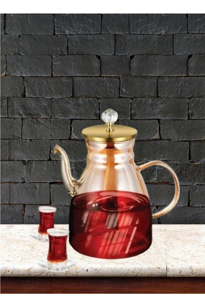 DLC Heat Resistant Glass Teapot Set
