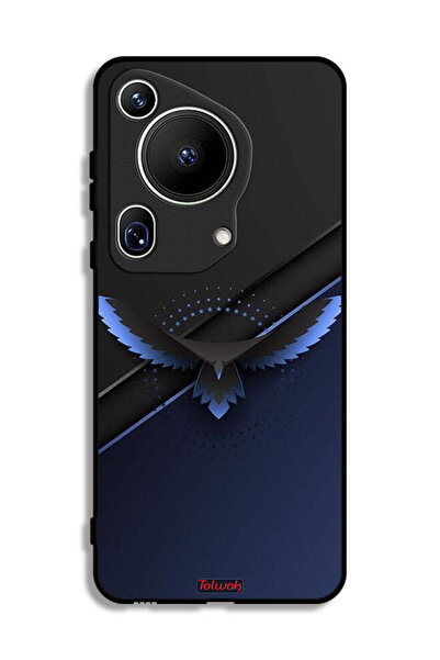 Tolwak غطاء حماية فائق من هواوي بيورا 70 بتصميم نسر فني تجريدي رقمي