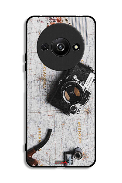 Tolwak Xiaomi Redmi A3 4G Protective Case Cover Vintage Camera