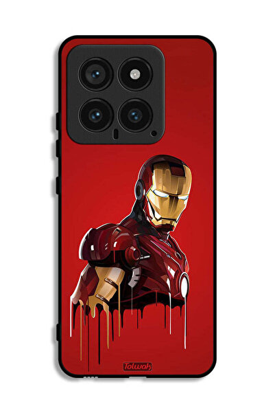 Tolwak غطاء حماية لهاتف شاومي 14 برسومات الرجل الحديدي