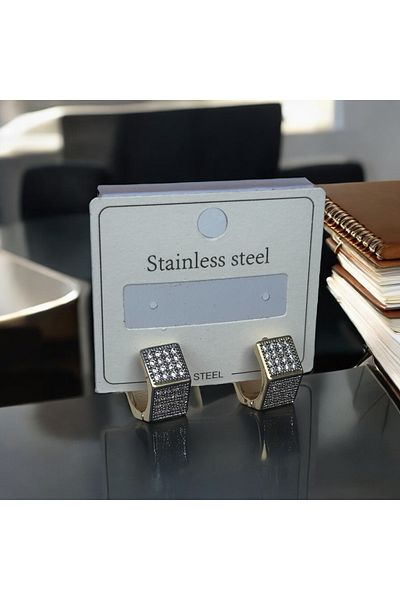 İNN JEWELLERY Steel Earrings Anti-Tarnish Anti-Allergic Vintage Figured (2 Years Importor Warranty)