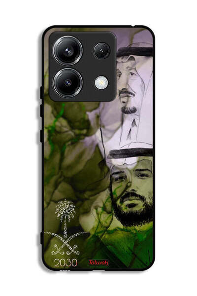 Tolwak غطاء حماية لهاتف شاومي ريدمي نوت 13 برو 5G، ملصق فني للملك سلمان وولي ...