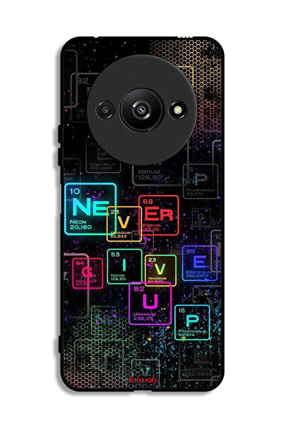 Tolwak Xiaomi Redmi A3 4G Protective Case Cover Never Give Up Art