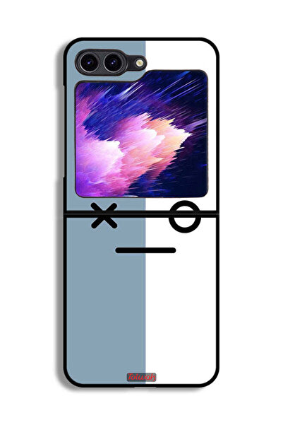 Tolwak غطاء حماية لهاتف Samsung Galaxy Z Flip6 بأيقونات الوجه