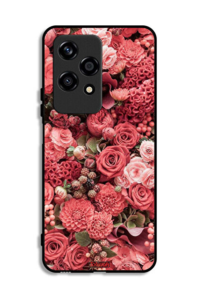 Tolwak غطاء حماية لهاتف Honor 200 Lite 5G بلون الخوخ والورود