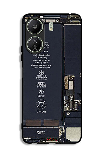 Tolwak غطاء حماية لهاتف Xiaomi Redmi 13C بنمط دائرة الهاتف