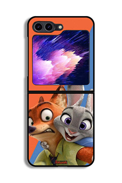 Tolwak Samsung Galaxy Z Flip6 Protective Case Cover Best Friends