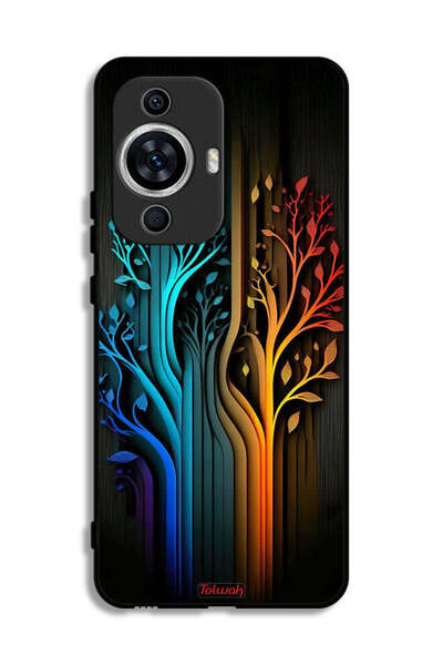 Tolwak غطاء حماية لهاتف هواوي نوفا 12 إس برسومات أوراق الشجر