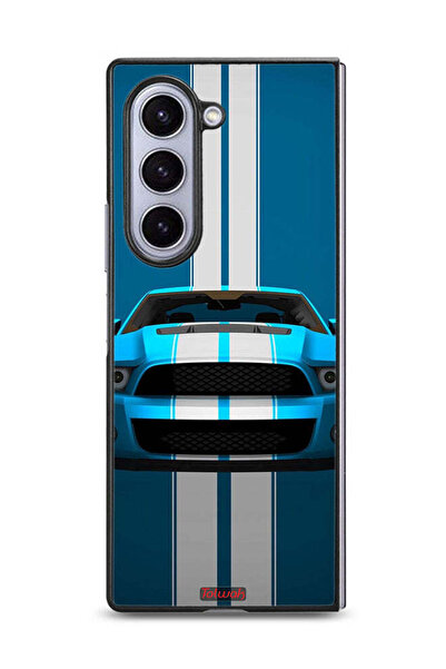 Tolwak غطاء حماية لهاتف Samsung Galaxy Z Fold6 بتصميم سيارة تجريدية