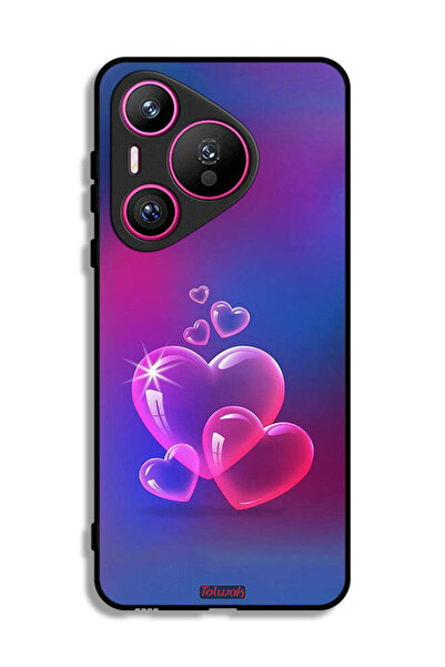 Tolwak غطاء حماية لهاتف هواوي بيورا 70 بنقشة قلوب الماء