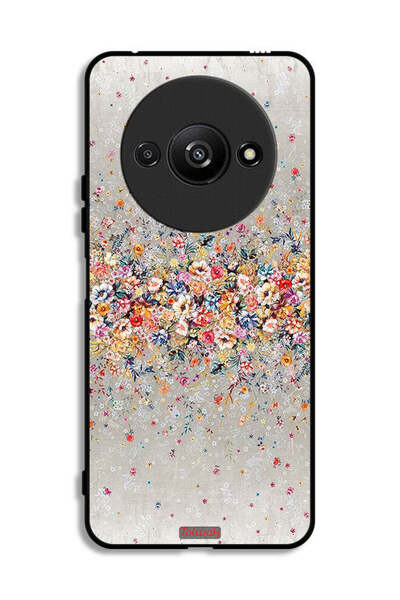 Tolwak غطاء حماية Xiaomi Redmi A3 4G برسومات زهور صغيرة وفن تجريدي