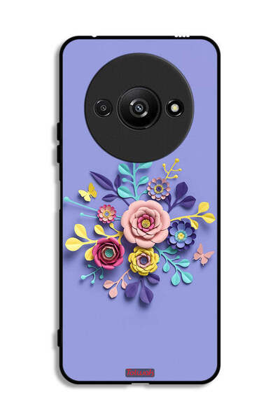 Tolwak Xiaomi Redmi A3 4G Protective Case Cover Flowers Art