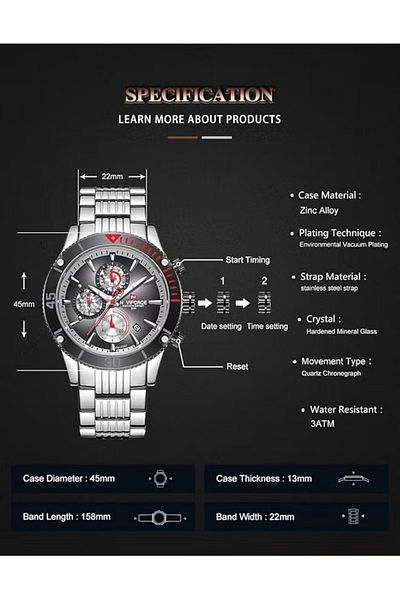 Naviforce Chronography Brave Warrior Military Watch