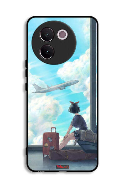 Tolwak غطاء حماية لهاتف Vivo V30e 5G بتصميم فن السفر