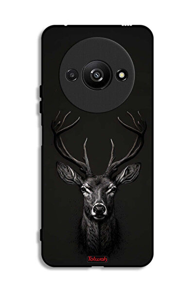 Tolwak غطاء حماية Xiaomi Redmi A3 4G بتصميم غزال رقمي