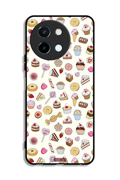 Tolwak غطاء حماية لهاتف Vivo Y38 5G بنمط العناصر المفضلة