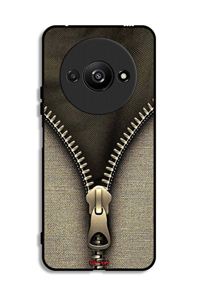 Tolwak Xiaomi Redmi A3 4G Protective Case Cover Zip Pattern