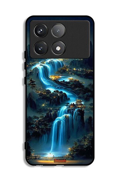 Tolwak Xiaomi Poco F6 Pro Protective Case Cover Waterfall Art
