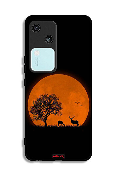Tolwak Vivo S18 5G Protective Case Cover Evening Moon Art