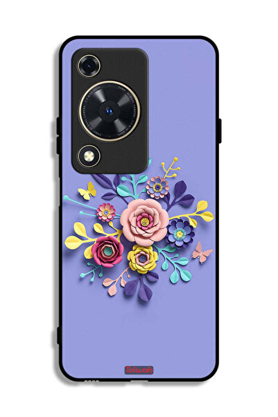 Tolwak غطاء حماية لهاتف هواوي إنجوي 70 بتصميم زهور فنية