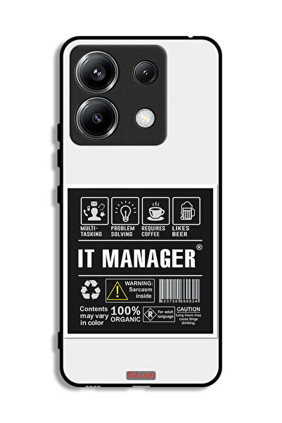 Tolwak غطاء حماية لهاتف شاومي ريدمي نوت 13 برو 5G، ملصق مدير تكنولوجيا المعلومات