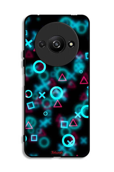 Tolwak Xiaomi Redmi A3 4G Protective Case Cover Squid Game Icons Small
