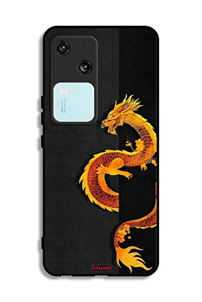 Tolwak Vivo V30 5G Protective Case Cover Dragon Art
