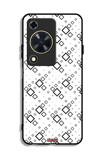 Tolwak غطاء حماية لهاتف هواوي إنجوي 70 بتصميم مربع تجريدي رقمي