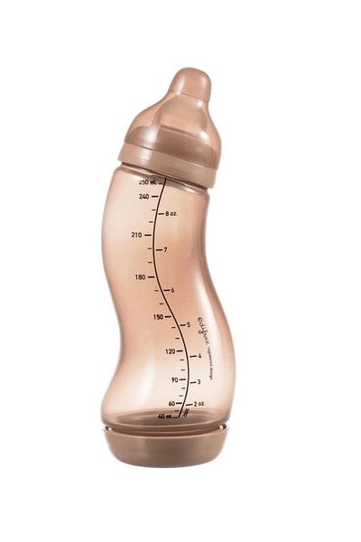 Difrax Biberon anticolici ergonomic Caramel S-Difrax 250 ml