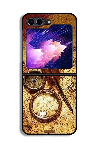 Tolwak غطاء حماية بتصميم بوصلة عتيقة من سامسونج جالكسي Z Flip6