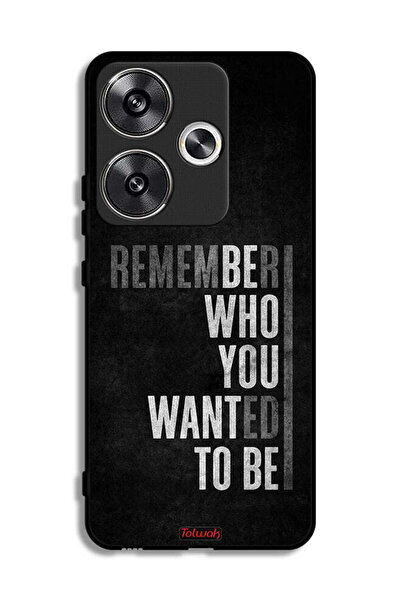 Tolwak غطاء حماية لهاتف Xiaomi Poco F6 5G تذكر من أردت أن تكون