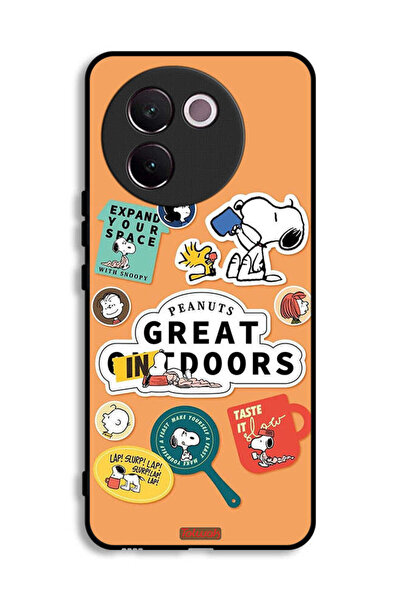 Tolwak غطاء حماية لهاتف Vivo V30e 5G بملصقات الفول السوداني