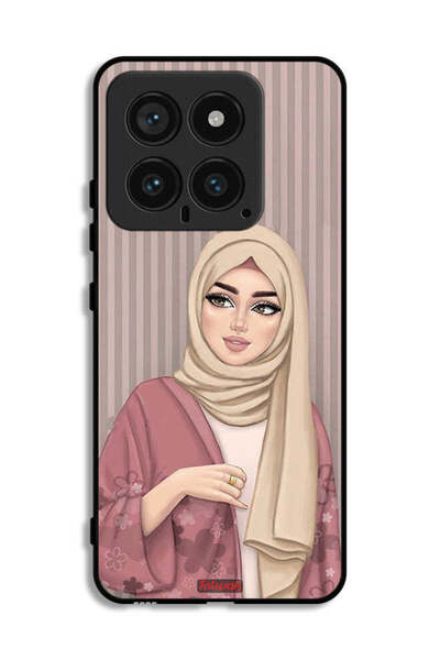 Tolwak Xiaomi 14 Protective Case Cover Hijab Girl Art