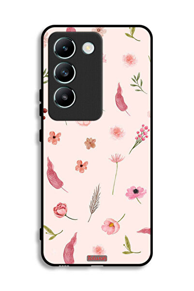 Tolwak غطاء حماية لهاتف Vivo Y100 4G بنقشة أوراق وورود