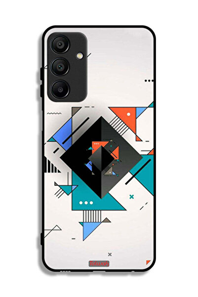 Tolwak غطاء حماية لهاتف سامسونج جالكسي A15 بأشكال مربعة ومثلثة ونمط تجريدي