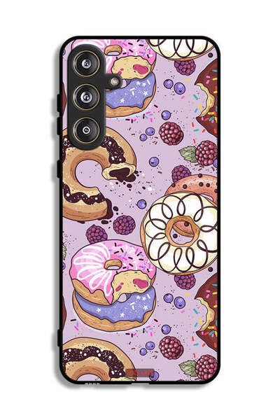 Tolwak غطاء حماية لهاتف سامسونج جالاكسي F55 5G برسومات دونات فنية