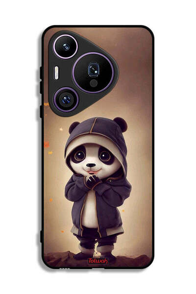 Tolwak غطاء حماية لهاتف هواوي بيورا 70 برو بتصميم باندا صغير لطيف