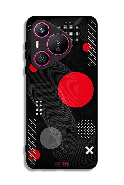 Tolwak غطاء حماية لهاتف هواوي بيورا 70 بنمط دائري ومتقاطع