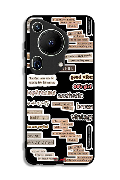 Tolwak غطاء حماية لهاتف هواوي بيورا 70 ألترا بملصقات اقتباسات جميلة