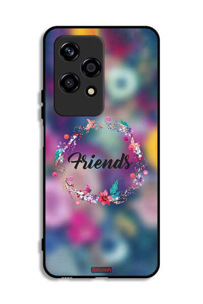 Tolwak غطاء حماية لهاتف Honor 200 Lite 5G، رسمة خاتم أصدقاء الزهور