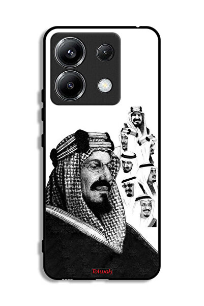 Tolwak غطاء حماية لهاتف شاومي ريدمي نوت 13 برو 5G، ملصق فني أبيض وأسود لملوك ...