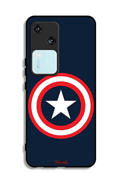 Tolwak غطاء حماية لهاتف Vivo V30 5G بتصميم كابتن أمريكا