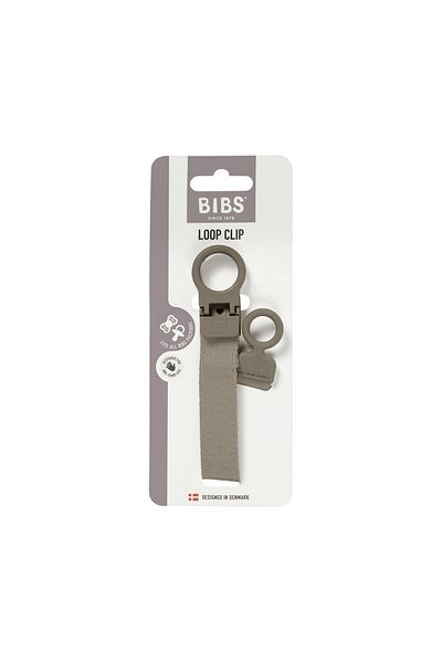 Bibs Loop Pacifier Clip Chain, Dark Oak